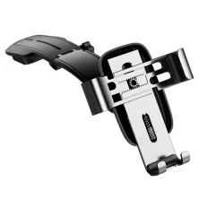 Автотримач для телефону Baseus Metal Age Gravity на торпедо Сріблястий