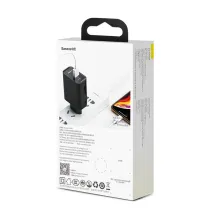 Мережевий зарядний пристрій Baseus Speed PPS QC3.0 + PD3.0 30W USB + Type-C 5A Чорний