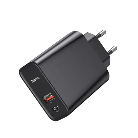 Мережевий зарядний пристрій Baseus Speed PPS QC3.0 + PD3.0 30W USB + Type-C 5A Чорний
