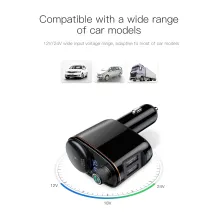 FM-трансмітер Baseus Locomotive MP3 Car Charger 2USB 3.4A Чорний