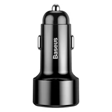 Автомобильное зарядное устройство Baseus Magic Series Dual Quick Charge Car Charger QC 4.0 45W USB + Type-C Черный