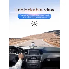 Автотримач для телефону магнітний Baseus Little Sun Magnetic на торпедо Сріблястий