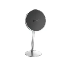 Автотримач для телефону магнітний Baseus Little Sun Magnetic на торпедо Сріблястий