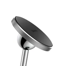 Автотримач для телефону магнітний Baseus Little Sun Magnetic на торпедо Сріблястий