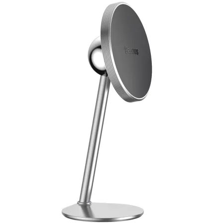 Автотримач для телефону магнітний Baseus Little Sun Magnetic на торпедо Сріблястий