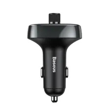 Автомобільний зарядний пристрій Baseus T-Typed MP3 Car Charger S-09 2USB 3.4A Сріблястий