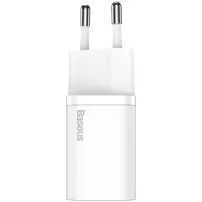 Мережевий зарядний пристрій Baseus Super Si QC PD3.0 20W Type-C 3A Білий