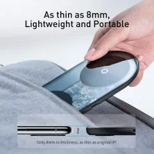 Бездротовий зарядний пристрій Baseus Simple 2in1 For Phone + Pods Pro з технологією Qi 15W 2A Прозорий