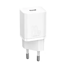 Сетевое зарядное устройство Baseus Super Si QC PD3.0 20W Type-C 3A + Кабель 2.3A Type-C to Lightning 1м Белый