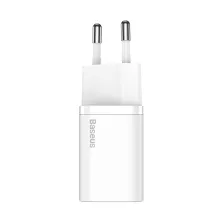 Сетевое зарядное устройство Baseus Super Si QC PD3.0 20W Type-C 3A + Кабель 2.3A Type-C to Lightning 1м Белый