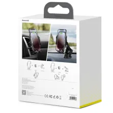 Беспроводное автомобильное зарядное устройство Baseus Light Electric Holder с технологией Qi 15W Черный