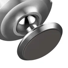 Автотримач для телефону магнітний Baseus Small Ears на торпедо Сріблястий
