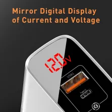 Мережевий зарядний пристрій Baseus Mirror Lake PPS QC3.0+PD3.0 18W USB+Type-C 3A Білий
