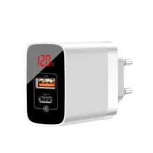 Мережевий зарядний пристрій Baseus Mirror Lake PPS QC3.0+PD3.0 18W USB+Type-C 3A Білий