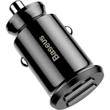 Автомобільний зарядний пристрій Baseus Grain 2USB 3.1A Чорний
