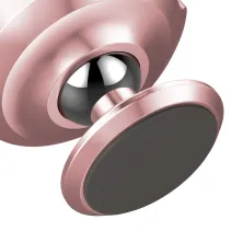 Автотримач для телефону магнітний Baseus Small Ears на торпедо Золотисто-Рожевий