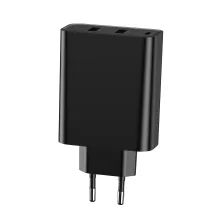 Мережевий зарядний пристрій Baseus PPS three output quick charge QC4.0+PD3.0 60W 2USB+Type-C 6A Чорний