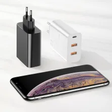Мережевий зарядний пристрій Baseus PPS three output quick charge QC4.0+PD3.0 60W 2USB+Type-C 6A Чорний