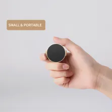 Автодержатель для телефона магнитный Baseus Small Ears плоский на торпедо Золотистый