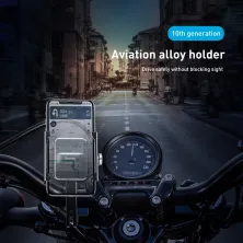 Мото-вело тримач для смартфона Baseus Knight Motorcycle Holder Сріблястий