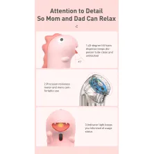 Сенсорний дозатор для пінного мила Baseus MiniDinos 300 мл Рожевий