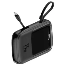 УМБ Baseus Q Pow 10000mAh 15W 3A з технологією QC3.0 + PD3.0 і iP кабелем Чорний