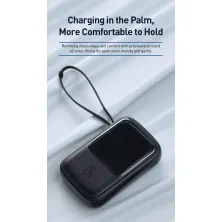 УМБ Baseus Q Pow 10000mAh 15W 3A з технологією QC3.0 + PD3.0 і iP кабелем Чорний