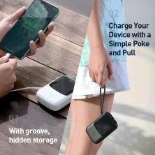 УМБ Baseus Q Pow 10000mAh 15W 3A з технологією QC3.0 + PD3.0 і iP кабелем Чорний