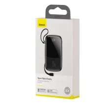 УМБ Baseus Q Pow 10000mAh 15W 3A з технологією QC3.0 + PD3.0 і iP кабелем Чорний