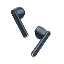 Беспроводные Bluetooth наушники Baseus Encok TWS W05 с функцией беспроводной зарядки Qi Синий