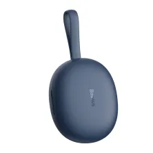Беспроводные Bluetooth наушники Baseus Encok TWS W05 с функцией беспроводной зарядки Qi Синий