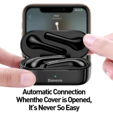 Бездротові TWS Bluetooth навушники Baseus Encok W07 Чорні