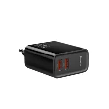 Сетевое зарядное устройство Baseus Speed Dual QC3.0 30W 2USB 5A Черный