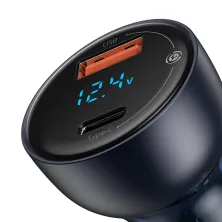 Автомобільний зарядний пристрій Baseus Particular Digital QC 4.0 + PD3.0 PPS 65W USB + Type-C 5A Чорний