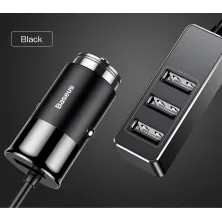 Автомобільний зарядний пристрій Baseus Enjoy Together 4 USB 5.5A Чорний