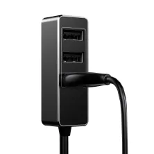 Автомобільний зарядний пристрій Baseus Enjoy Together 4 USB 5.5A Чорний
