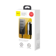 Автомобільний зарядний пристрій Baseus Enjoy Together 4 USB 5.5A Чорний