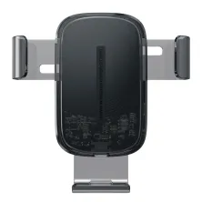 Автодержатель для телефона Baseus Explore 2in1 в воздуховод с беспроводной зарядкой Qi 15W 2A Черный