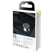Автомобильное зарядное устройство Baseus Magic Series Dual Quick Charge Car Charger QC 4.0 45W USB + Type-C Синий