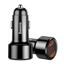 Автомобильное зарядное устройство Baseus Magic Series Dual Quick Charge Car Charger 45W 2USB Черный