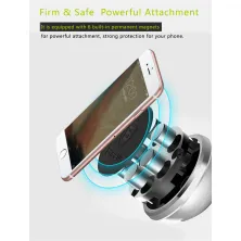 Автотримач для телефону магнітний Baseus Solid Series Telescopic на торпедо Сріблястий