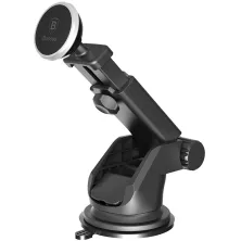 Автотримач для телефону магнітний Baseus Solid Series Telescopic на торпедо Сріблястий