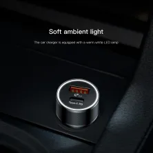 Автомобільний зарядний пристрій Baseus Small Screw QC3.0 36W USB + Type-C PD Чорний