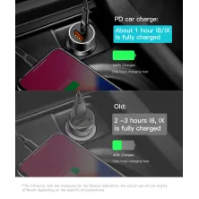 Автомобільний зарядний пристрій Baseus Small Screw QC3.0 36W USB + Type-C PD Чорний