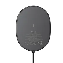 Бездротовий зарядний пристрій Baseus Light Magnetic з технологією Qi 15W 2A Чорний