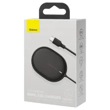 Бездротовий зарядний пристрій Baseus Light Magnetic з технологією Qi 15W 2A Чорний