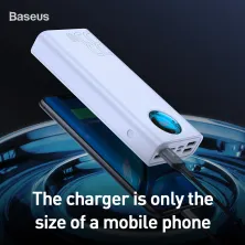УМБ Baseus Amblight 30000mAh 33W з технологією QC3.0 + PD3.0 Білий