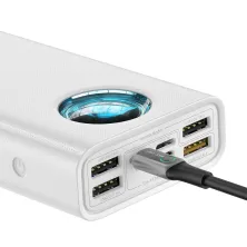 УМБ Baseus Amblight 30000mAh 33W з технологією QC3.0 + PD3.0 Білий
