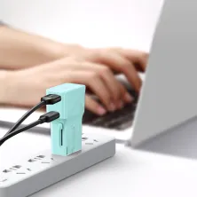 Мережевий зарядний пристрій Baseus Universal Conversion PPS QC3.0 + PD3.0 18W USB + Type-C 3A Універсальне Блакитний