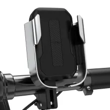 Мото-вело тримач для смартфона Baseus Armor Motorcycle Holder Сріблястий